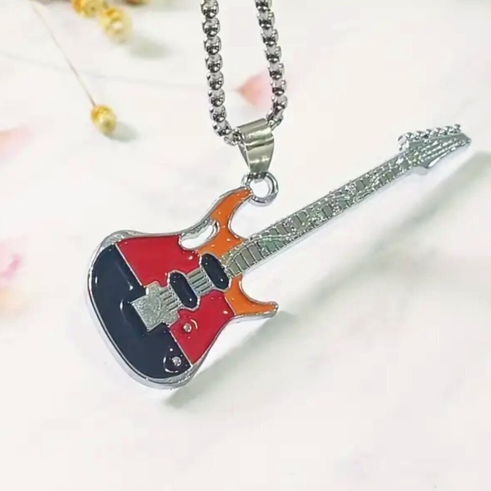 1461 tri-colored guitar pendant